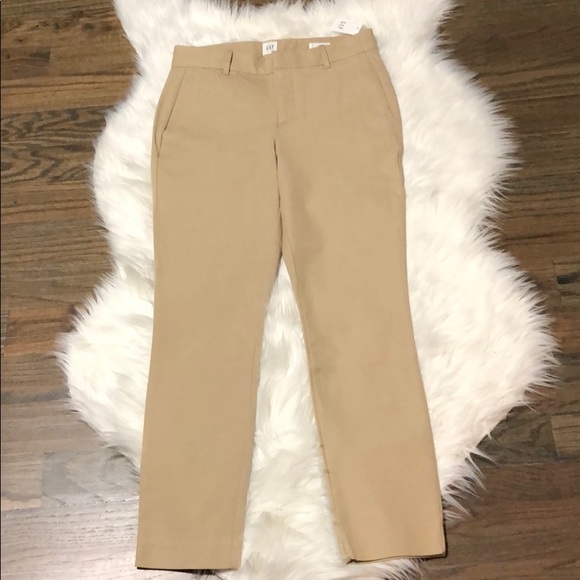 gap signature skinny ankle khaki